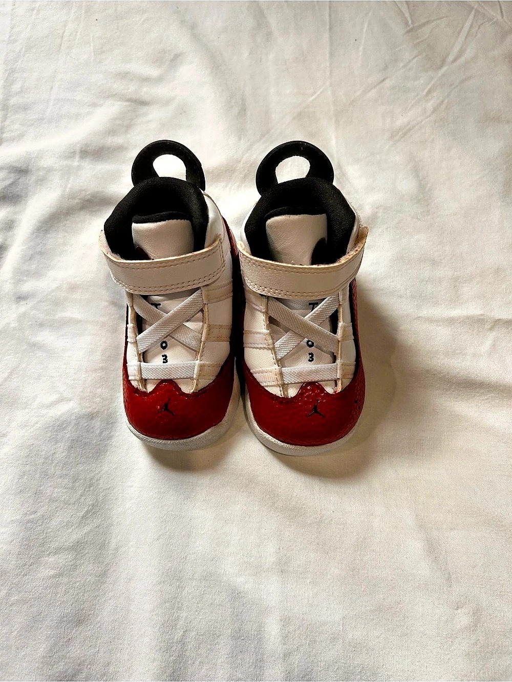 Jordan 4 Retro baby Sneakers US 4C Red & White